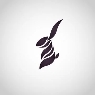 Rabbit logo vector Stock Illustration