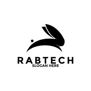 Rabbit logo vector , Rabbit Tech logo template icon symbol illustration Stock Illustration