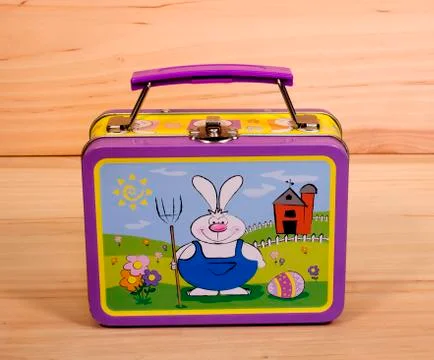 Rabbit lunch box Stock Photos