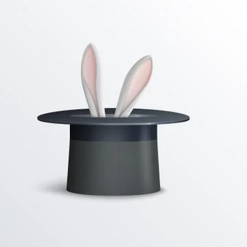 Rabbit in magician hat イラスト素材