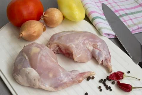 Rabbit meat Stock Photos