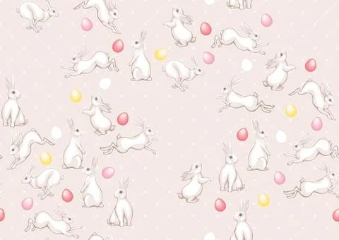 Rabbit pat  eggs 4 zz Stock Illustration