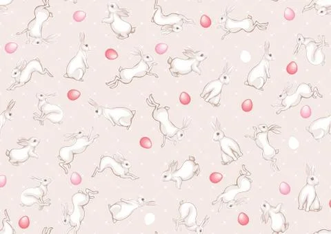 Rabbit pat  eggs 4 zz Stock Illustration