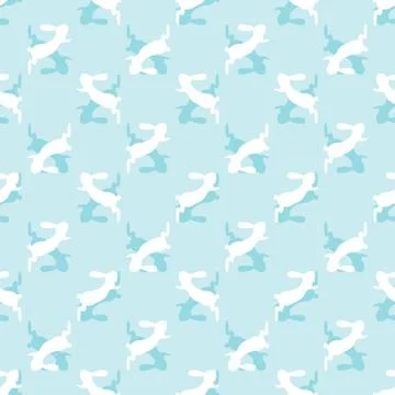 Rabbit Pattern Stock Illustration