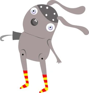 Rabbit pirate Stock Illustration