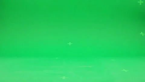 Rabbit running continuously of the middle point in pure clean green screen Stock Footage 318391047