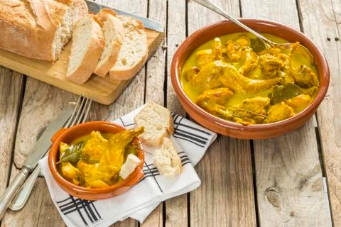 Rabbit with sauce Stock Photos