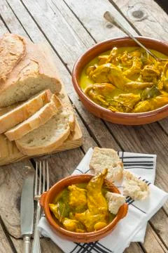 Rabbit with sauce Stock Photos
