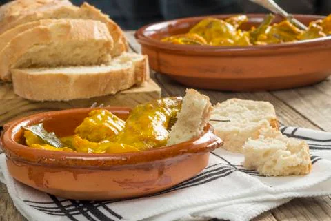 Rabbit with sauce Stock Photos