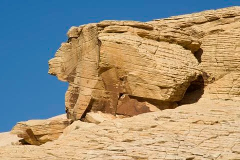 Rabbit shaped rock Stock-Fotos