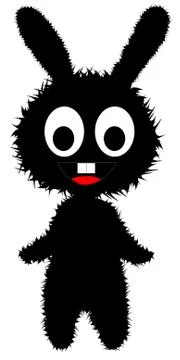 Rabbit silhouette 스톡 일러스트