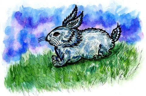 Rabbit Sketch イラスト素材
