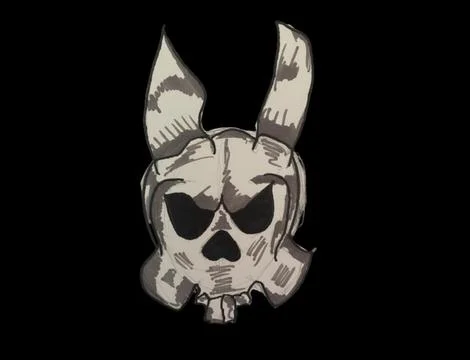 Rabbit Skulls Stock Illustration