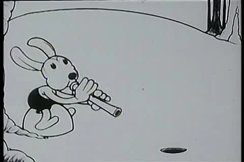 Rabbit snake charmer Stock Footage 11346199