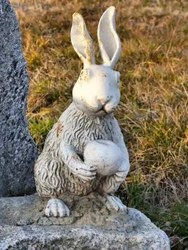 Rabbit statue Stock Photos
