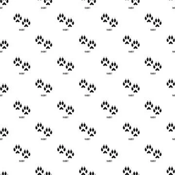 Rabbit step pattern seamless Stock Illustration