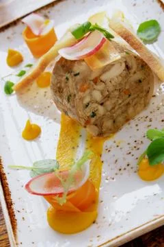 Rabbit terrine Stock Photos