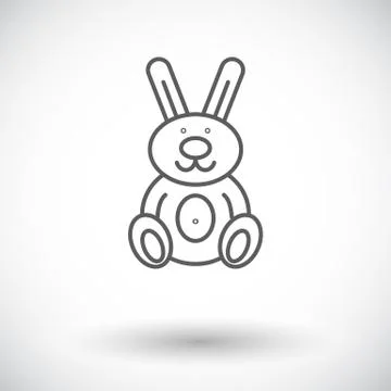 Rabbit toy Stock Illustration