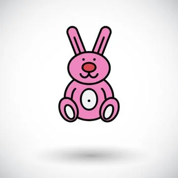 Rabbit toy Stock Illustration