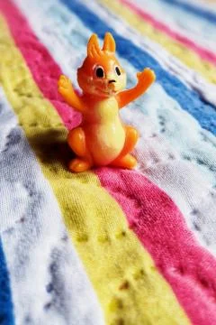 Rabbit toy statue Stock Photos