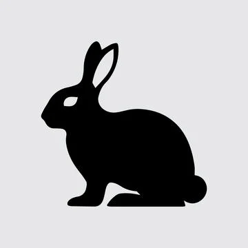 Rabbit vector art design Ilustración de archivo