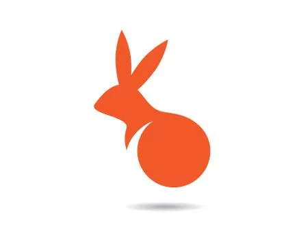 Rabbit vector icon illustration design Stock Illustration