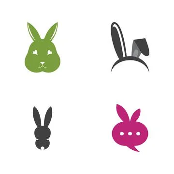 Rabbit vector icon illustration design Stock Illustration
