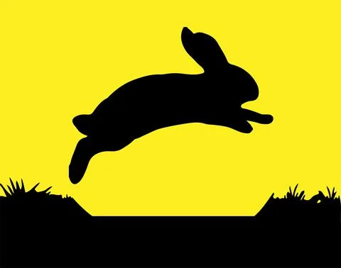Rabbit vector illustration isolated on background Stock Illustration