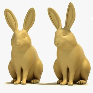 Rabbits 3D Model