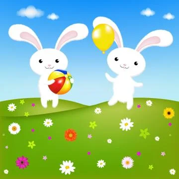 Rabbits Stock Illustration