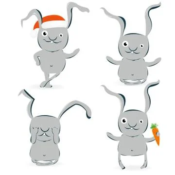 Rabbits Stock Illustration