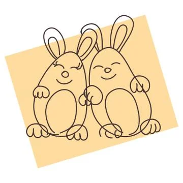Rabbits Stock Illustration