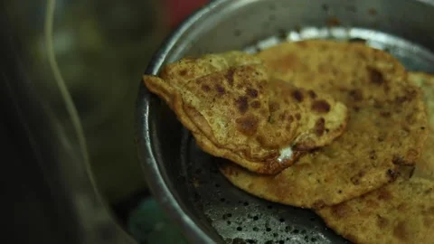 Rabdi Parantha Stock Footage 131702445