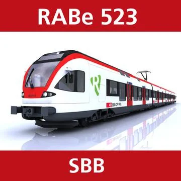 RABe 523 SBB 3D Model