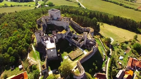 The Rabi Castle. Stock Footage 55608651
