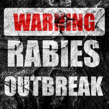 Rabies virus concept background Stock Illustration