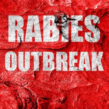 Rabies virus concept background Stock Illustration