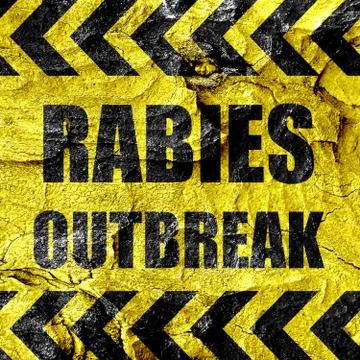 Rabies virus concept background Stock Illustration