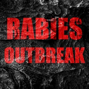 Rabies virus concept background Stock Illustration