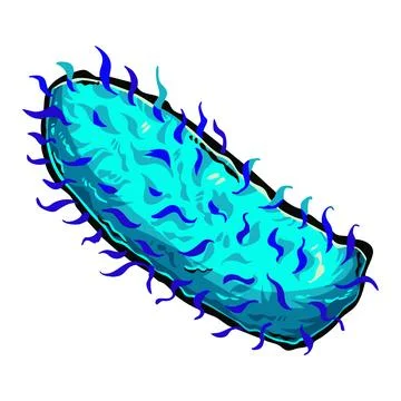 Rabies virus vector art illustration. Illustrazione stock