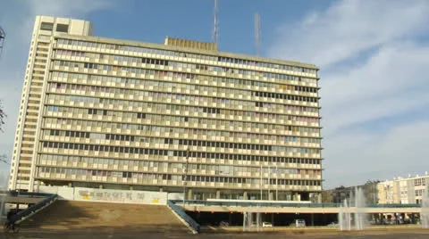 Rabin Square View Tel Aviv Day3 Stock Footage 25180649