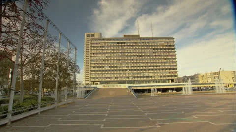 Rabin Square View Tel Aviv Day4 Stock Footage 25180785