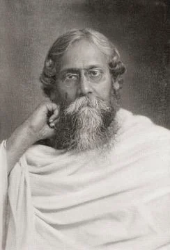 Rabindranath Tagore, 1861 Stock Photos