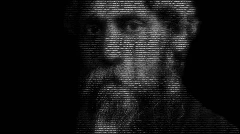 Rabindranath Tagore Face Animation | Stock Video | Pond5