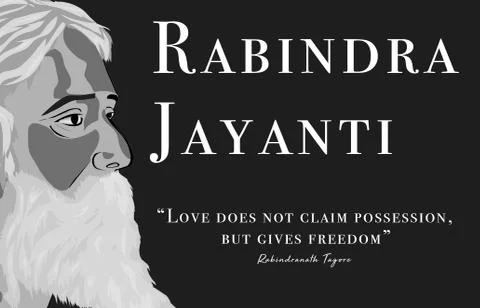 Rabindranath tagore v3 Illustrazione stock