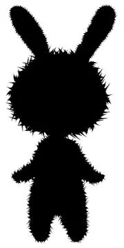 Rabit silhouette Stock Illustration