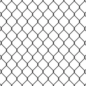 Rabitz chain-link mesh fence Illustrazione stock