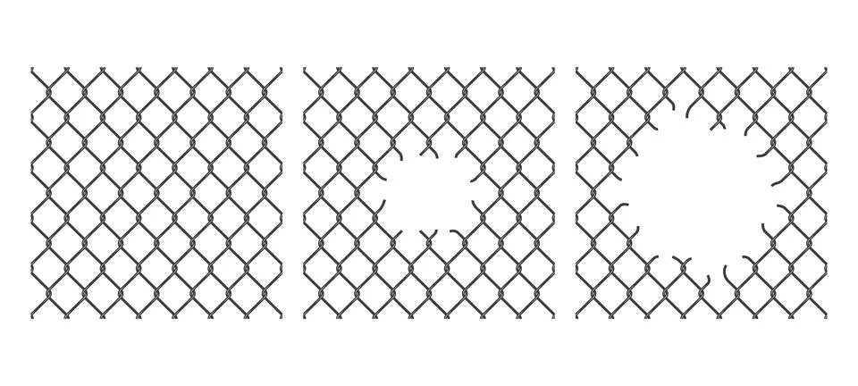 Rabitz chain link pattern, fence mesh background Illustrazione stock