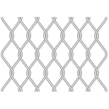 Rabitz, metallic wire mesh pattern - twisted wire fence Stock Illustration