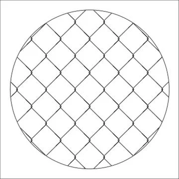 Rabitz. Progressive protective mesh of thick chrome wire that cannot be erode Stock-Illustration